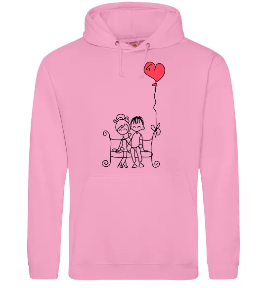 Чоловіча толстовка (худі) LOVE STORY 5 Рожевий фото