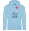 Жіноча толстовка (худі) LOVE STORY 5 Блакитний фото