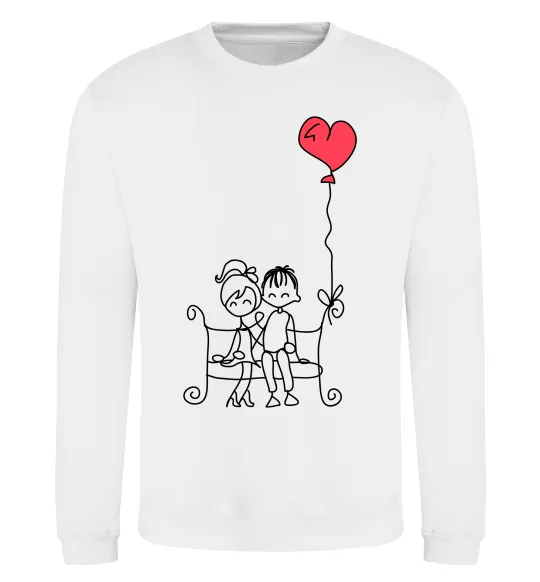 Свитшот LOVE STORY 5 Белый фото