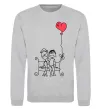 Свитшот LOVE STORY 5 Серый меланж фото