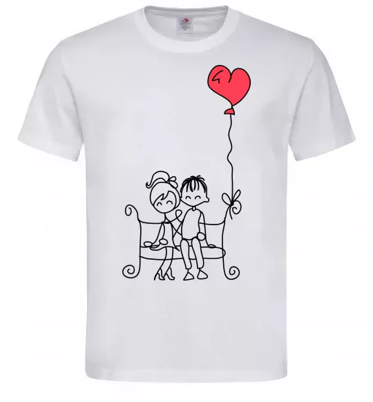 Мужская футболка LOVE STORY 5 Белый фото