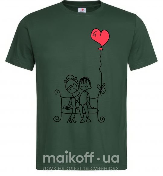 Мужская футболка LOVE STORY 5 Темно-зеленый фото