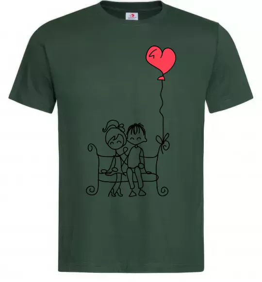 Мужская футболка LOVE STORY 5 Темно-зеленый фото