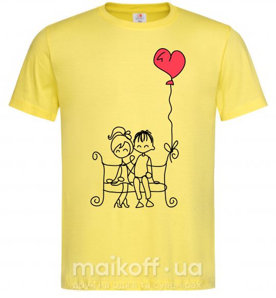 Мужская футболка LOVE STORY 5 Лимонный фото