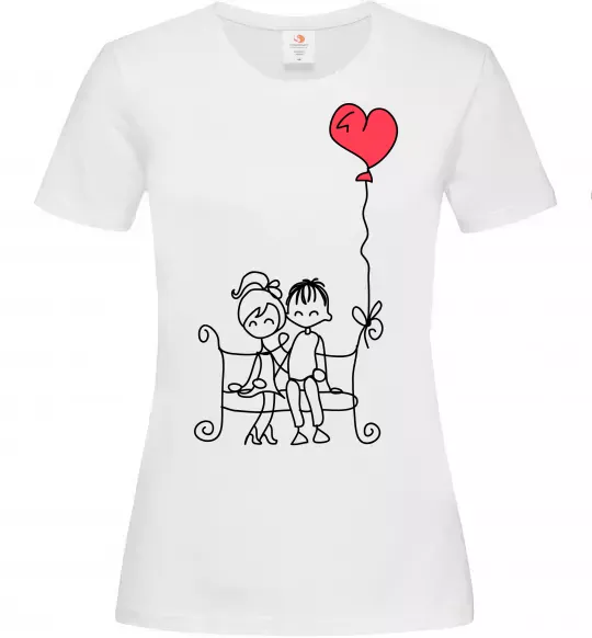 Женская футболка LOVE STORY 5 Белый фото