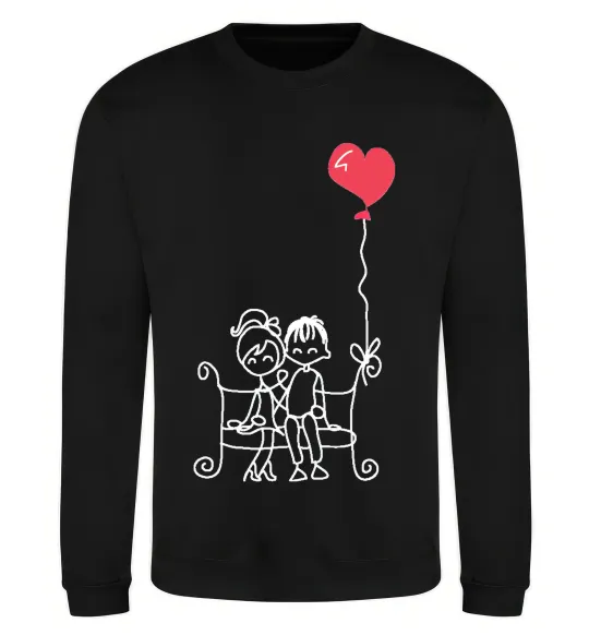 Свитшот LOVE STORY 5 Черный фото