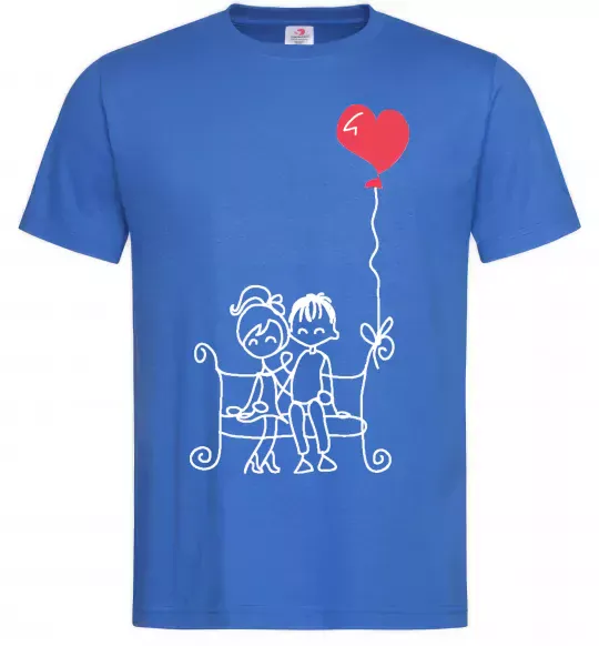Мужская футболка LOVE STORY 5 Ярко-синий фото