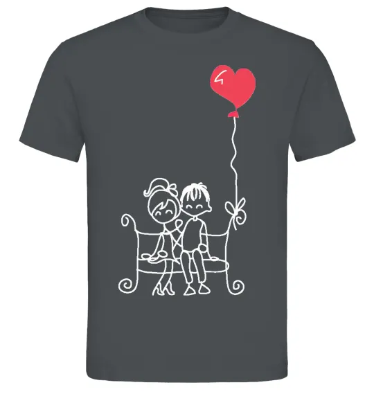 Мужская футболка LOVE STORY 5 Графит фото