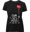 Жіноча преміум футболка LOVE STORY 5 Чорний Жіноча преміум футболка LOVE STORY 5 Чорний фото