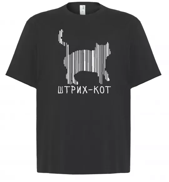 Футболка Оверсайз ШТРИХ-КОТ Черный фото
