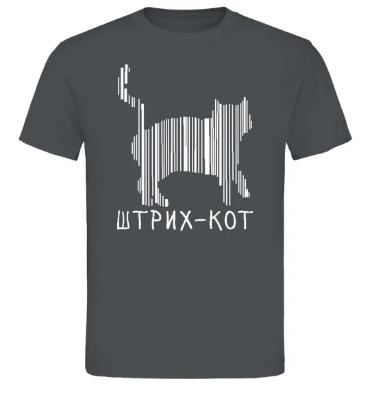 Чоловіча футболка ШТРИХ-КОТ Графіт фото