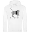 Мужская толстовка (худи) ШТРИХ-КОТ Белый фото