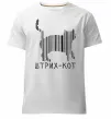Мужская премиум футболка ШТРИХ-КОТ Белый фото