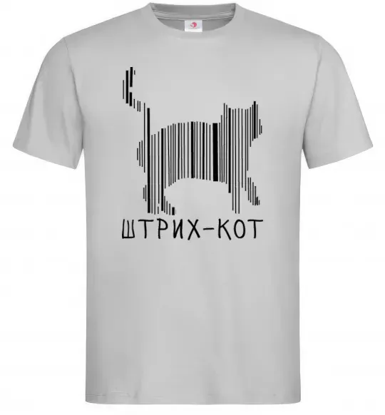 Чоловіча футболка ШТРИХ-КОТ Сірий фото