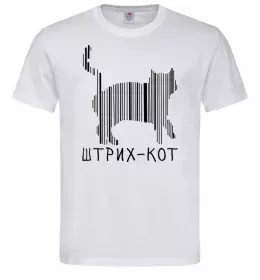 Мужская футболка ШТРИХ-КОТ Белый фото