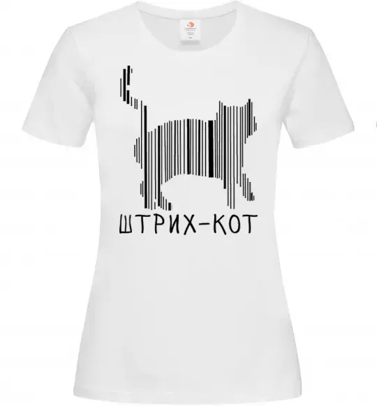 Женская футболка ШТРИХ-КОТ Белый фото
