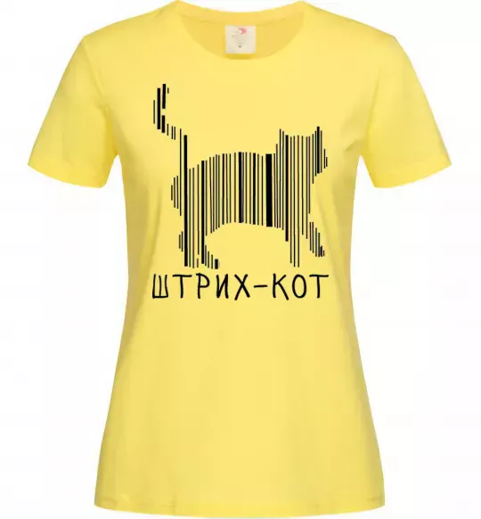 Женская футболка ШТРИХ-КОТ Лимонный фото