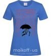 Жіноча футболка i HATE VALENTINE'S DAY Яскраво-синій фото