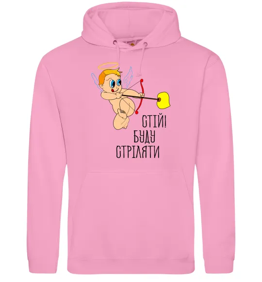 Женская толстовка (худи) Стій! Буду стріляти! Розовый фото