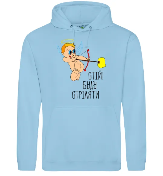 Женская толстовка (худи) Стій! Буду стріляти! Голубой фото