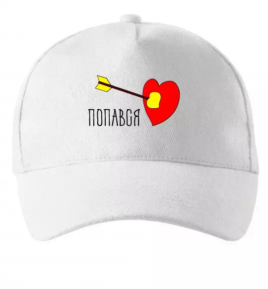 Кепка Попався Белый фото