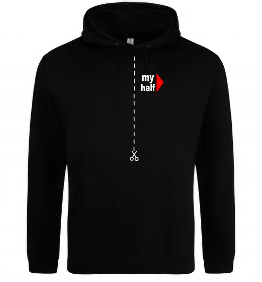 Женская толстовка (худи) MY HALF BOY Черный фото