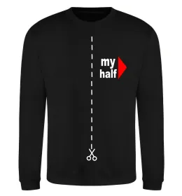 Світшот MY HALF BOY Чорний фото