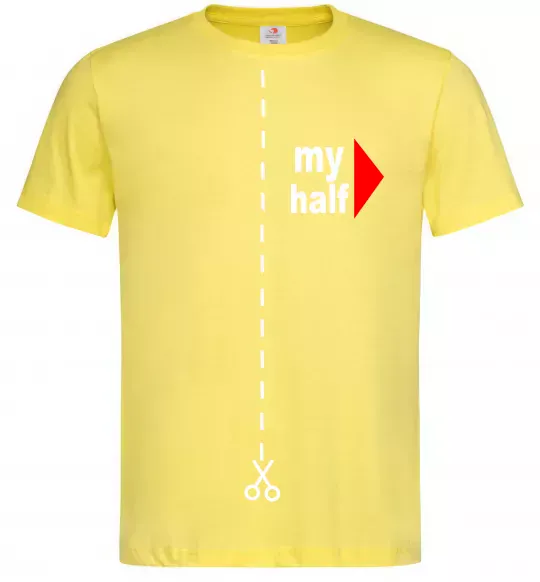 Мужская футболка MY HALF BOY Лимонный фото