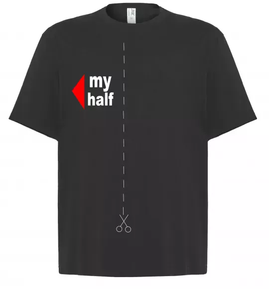 Футболка Оверсайз MY HALF GIRL Черный фото