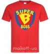 Чоловіча футболка SUPER BOSS Червоний фото