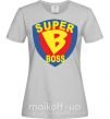 Жіноча футболка SUPER BOSS Сірий фото