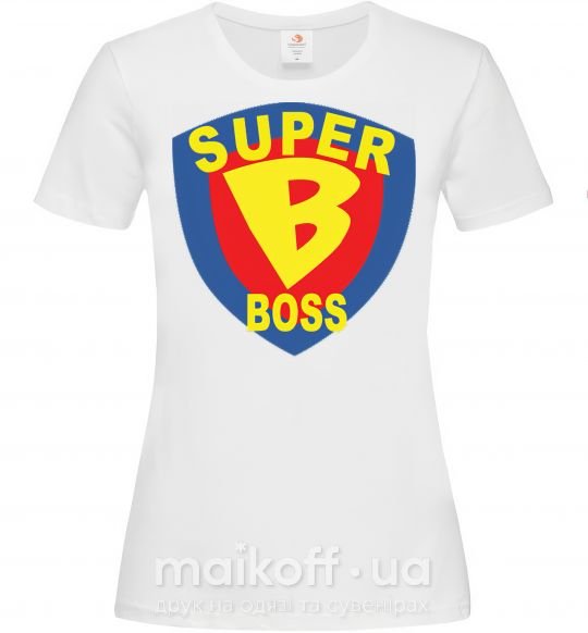 Женская футболка SUPER BOSS Белый фото