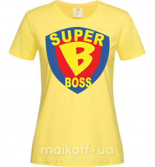Жіноча футболка SUPER BOSS Лимонний фото