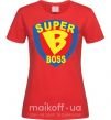 Женская футболка SUPER BOSS Красный фото