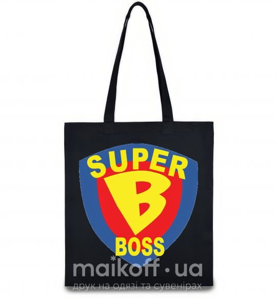 Еко-сумка SUPER BOSS Чорний фото