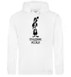 Мужская толстовка (худи) Працівник місяця Белый фото