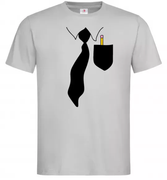 Чоловіча футболка Кишенька Сірий фото