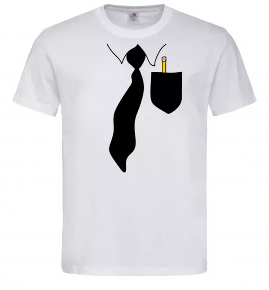 Чоловіча футболка Кишенька Білий фото