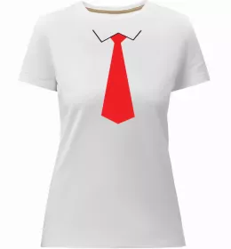 Женская премиум футболка TIE ROSE Белый фото