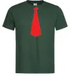 Чоловіча футболка Червона краватка Темно-зелений фото