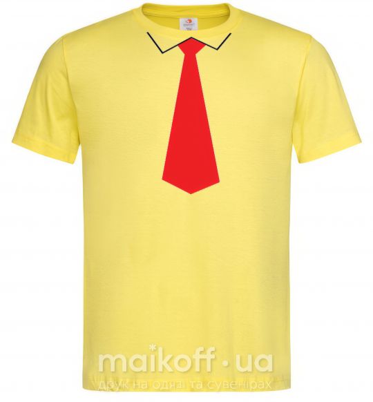 Мужская футболка Красный ГАЛСТУК Лимонный фото