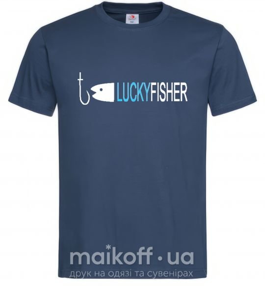 Чоловіча футболка LUCKYFISHER Темно-синій фото