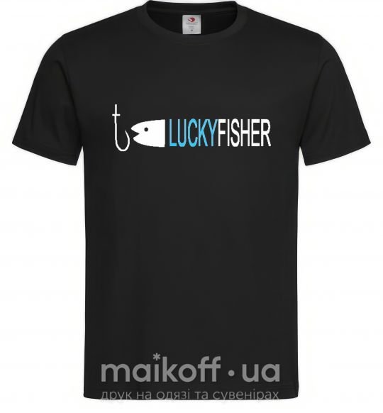 Чоловіча футболка LUCKYFISHER Чорний фото