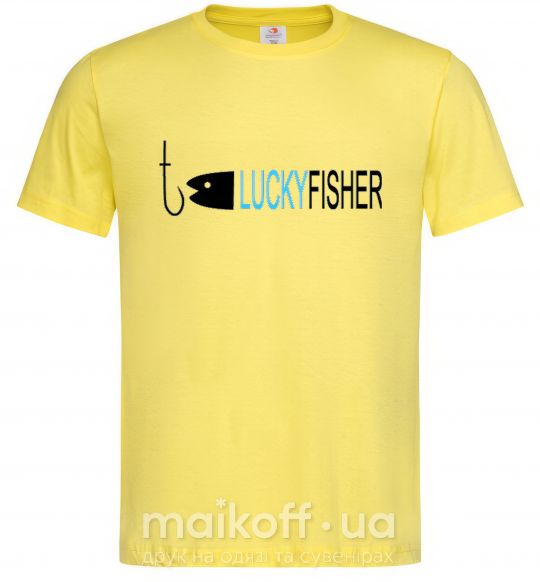 Мужская футболка LUCKYFISHER Лимонный фото