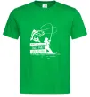Мужская футболка Молитва рибака Зеленый фото