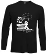 Лонгслив Молитва рибака Черный фото