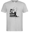 Мужская футболка Молитва рибака Серый фото