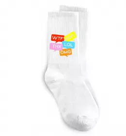 Шкарпетки WTF Білий фото