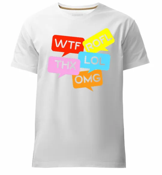 Чоловіча преміум футболка WTF Білий фото