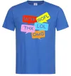 Чоловіча футболка WTF Яскраво-синій фото